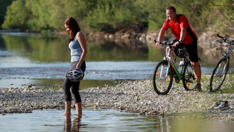 Radler-Rast entlang der Traisen, &copy; weinfranz.at