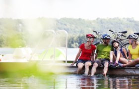 Radelrast am Viehofner See, © Mostviertel Tourismus, schwarz-koenig.at